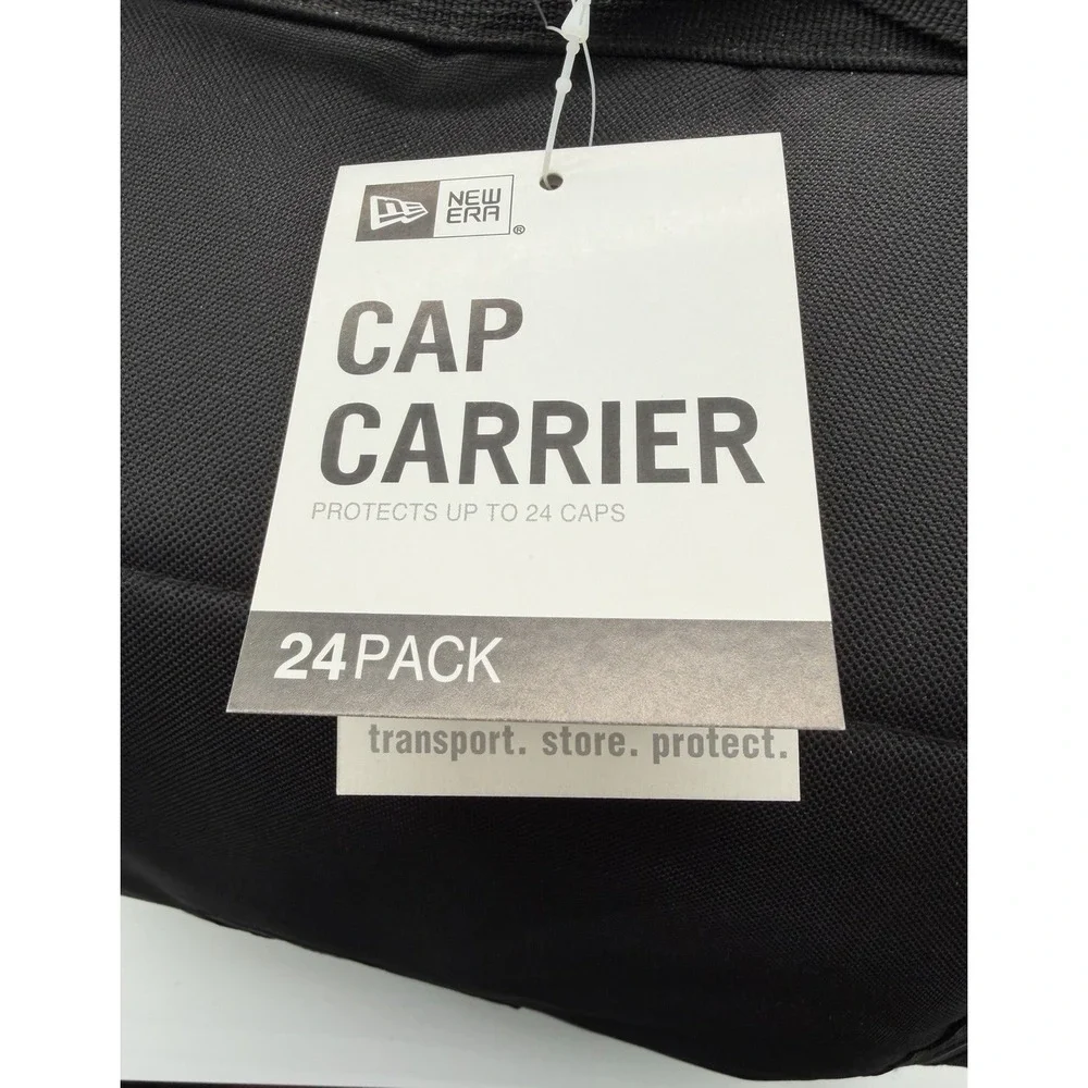 New Era 24 Cap Carrier Black Zip Closure With Carry Handle